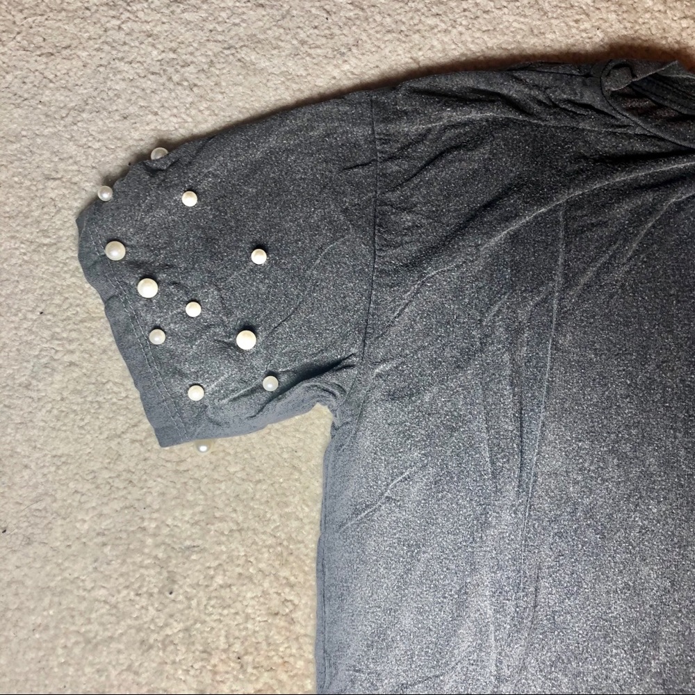 Pearl Sleeve Tshirt NWT